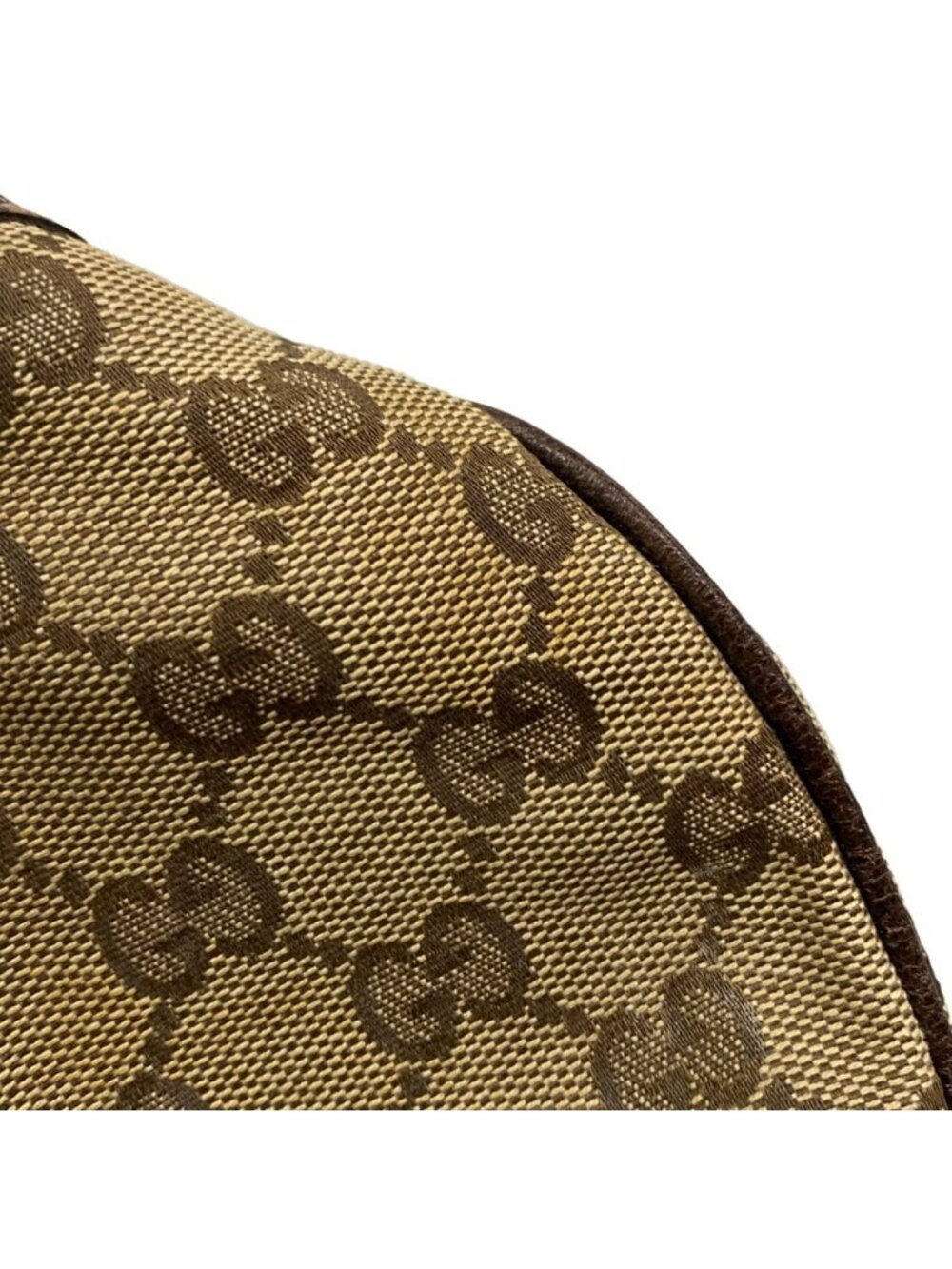 Gucci Tote Beige Dark Brown Leather - Picture 13 of 15